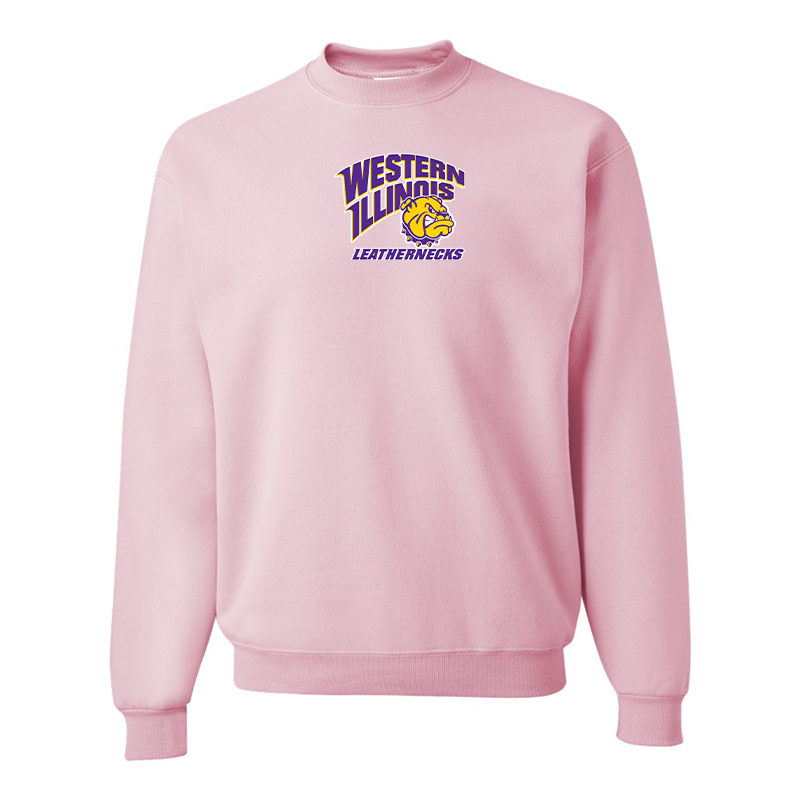 Men's Western Illinois Leathernecks  JERZEES NuBlend Crewneck Sweatshirt